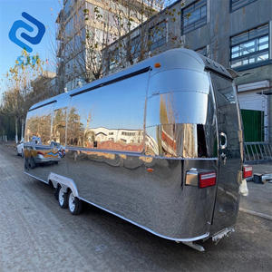 Camion de restauration mobile en acier inoxydable d'occasion pour l'extérieur, la vente de hamburgers pour les hôtels, les villas, la construction de maisons et l'<span class=keywords><strong>immobilier</strong></span> - Product Image 1