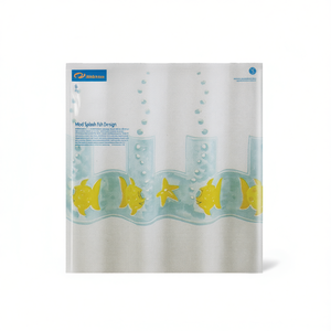 Rideau de douche 120 x 200 cm, design Mod Splash Fish, décoration de salle de bain - Product Image 2