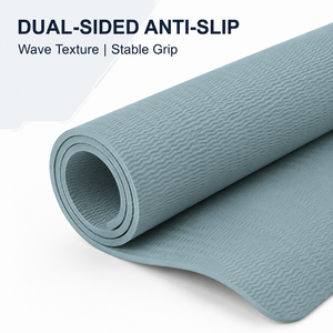 Tapis <span class=keywords><strong>d</strong></span>'exercice en TPE avec logo personnalisé en relief, 183x61cm, 8mm, rectangulaire, antidérapant, pour <span class=keywords><strong>d</strong></span>ébutants, yoga, pilates, studio, fournisseur en gros - Product Image 2