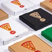 Fabricant chinois puissant, vente en gros de boîtes à pizza en papier, boîtes à pizza personnalisées imprimées avec logo