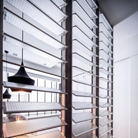 Vitre Low-E à isolation thermique, persienne de fenêtre en acier inoxydable, persienne en alliage d'aluminium haute résistance, coupe-vent, insonorisée, anti-moustiques