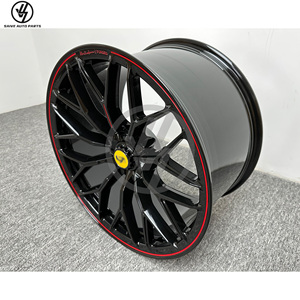 New Customized Black Red Edge Aluminum Alloy Forged Multi Spoke Wheels 19-23 Inch Accurate 1:1 Fitment for - Product Image 3