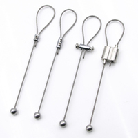 Pince en laiton câble en acier fil d'acier inoxydable pour la lumière Hangi pince de câble en plastique réglable pince de câble en acier