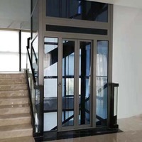 Ascenseur miniature moderne en métal durable entièrement personnalisé avec garantie d'un an pour les maisons, les villas, les hôtels et les appartements