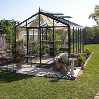 Porte coulissante pliante extérieure en aluminium à isolation thermique pour véranda ou serre en verre