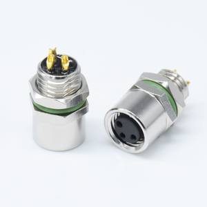 Conector Circular M8 de 3 Pines con Código A, Impermeable IP67, Hembra, Montaje en Panel Trasero, Conector de Montaje en Panel M8 - Product Image 3