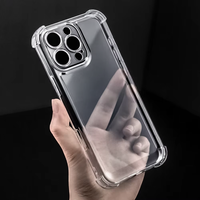 En vrac épais Anti jaune choc pare-chocs Tpu Transparent clair coque de couverture arrière accessoires mobiles étui de téléphone portable pour iPhone Samsung