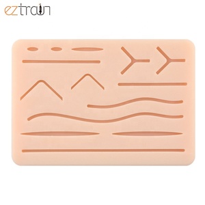 3 lớp khâu da Pad khâu thực hành mô hình với cơ sở cho đơn giản bị gián đoạn khâu - Product Image 4