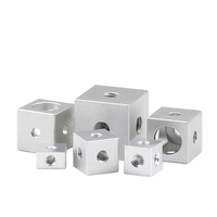 Écrous de connexion en aluminium à six pans pour blocs fixes M3, composants de châssis en acrylique noir pour écrou carré électrique