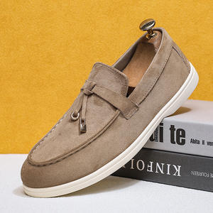 Chaussures décontractées plates marron de haute qualité pour hommes, confortables, style vintage, pour la marche, légères, collection automne, vente en gros 2026 - Product Image 1