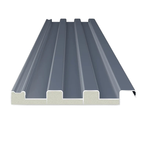 Lamiera di alluminio moderna lega di alluminio isolamento termico esterno tegole di tetto Plain durevole stili di tetto-metallo materiali da costruzione - Product Image 3