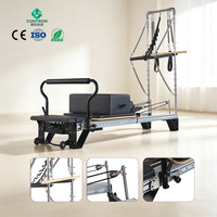 Mesin Pilates Reformer Aluminium dengan Dua Tingkat Resistensi untuk Penggunaan di Rumah dan Latihan di Gym, Cocok untuk Pengguna Mahir dan Pemula
