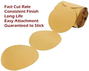 100pcs 6 inch PSA Sanding Đĩa giấy nhám 100 cuộn dính lại 100 800 Grit cát giấy