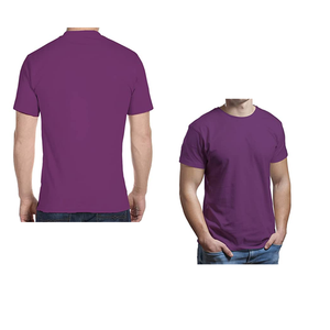 Summer Cotton T Shirt Men O Neck Stretch Solid New Tops Clothing Casual T Shirt - Product Image 2