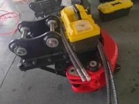 Cisaille hydraulique pour arbres SJ01, cisaille à bois pour mini-excavatrice de 1 à 3 tonnes
