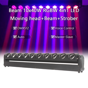 10X40W RGBW 4In1ビーム<span class=keywords><strong>Led</strong></span>コントロールムービングヘッドスキャンライトDmx512 Djモバイルライトバーパーティー用KTVホームウェディング効果ランプ - Product Image 2