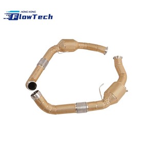 ท่อลงสเตนเลส 304 สำหรับรถปอร์เช่ พานาเมร่า 4S 971 2.9L V6 ทวินเทอร์โบ ระบบไอเสียไหลสูง ยูเออร์ 5 200 เซลล์ - Product Image 1