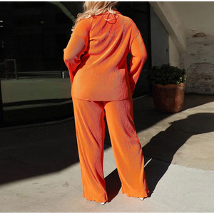 เสื้อเชิ้ตผู้หญิง2ชิ้นเสื้อลำลองหลากสีมีจีบเซ็กซี่ - Product Image 6