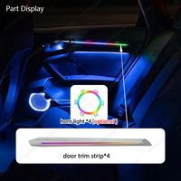 Kit de Iluminación Ambiental para Auto KYNCHO, Iluminación Interior LED Symphony para Audi A3 8Y 2021-2025, 64 Colores, Control por Pantalla BT, Actualización