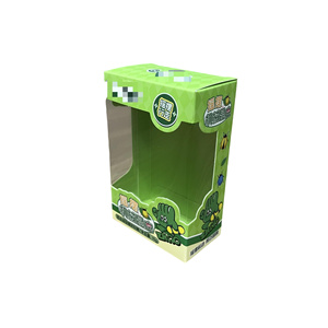 Caja de embalaje de color plegable de cartón blanco impresa personalizada con función de visualización de ventana transparente, utilizada para embalaje de regalo - Product Image 1