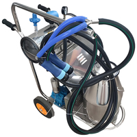 Équipement d'élevage laitier portable entièrement automatique en acier inoxydable en gros, machine à traire pour vaches laitières, chèvres, moutons