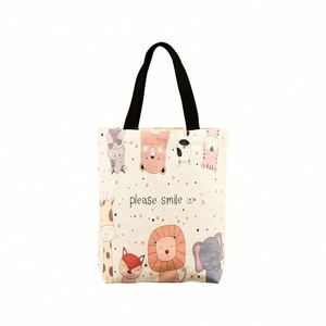 Design Wholesale Custom Logo <b>Printed</b> Reusable Cotton Canvas Tote Bag Blank Natural Shopping Bag in Stock for Supermarket Use - Product Image 3