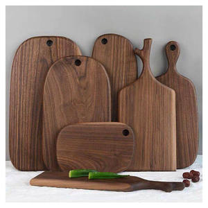 Planche à découper carrée en noyer noir d'Amérique du Nord, écologique, antibactérienne, épaisseur 1,5 cm, sans danger pour les aliments, pour la cuisine - Product Image 2