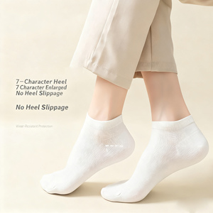 Biểu Tượng Tùy Chỉnh Cotton <span class=keywords><strong>OEM</strong></span> ODM Dệt Kim Mùa Xuân Mùa Hè Kháng Khuẩn Chống Mùi Ấm Cúng Mỏng Mềm Thời Trang Vớ Ngắn Cho Nam Giới Bán Buôn - Product Image 3