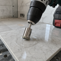 Plusieurs modèles de forets diamantés durables pour la découpe de la porcelaine dure et des carreaux vitrifiés