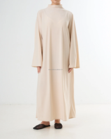 Ensembles de vêtements en jersey Willson Premium pour femmes, 2 pièces, respirants, élégants, luxueux, abaya au design simple, vêtements islamiques abaya