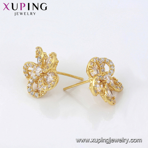 <span class=keywords><strong>80310</strong></span> Xuping เครื่องประดับขายส่งเพทายราคาไม่แพงแฟชั่นที่เรียบง่ายเพชรขนาดเล็กประณีตกลีบดอกต่างหู - Product Image 4