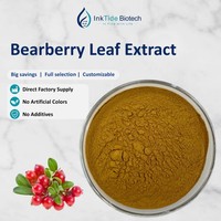 Extrait de feuille d'arbousier en poudre Arbutine 10%-98% Matière première végétale Échantillon gratuit Ink Tide Biotech