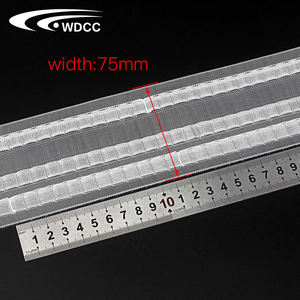 Width 75mm Transparent Curtain Heading Pinch Pleat Tape Home Sewing Curtain Accessories Tape for s Fold Wave Curtain <b>Ribbon</b> - Product Image 1