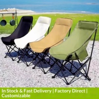Mydays Chaise pliante d'extérieur portable pour camping, pêche, chaise de réalisateur, chaise de plage, chaise lune