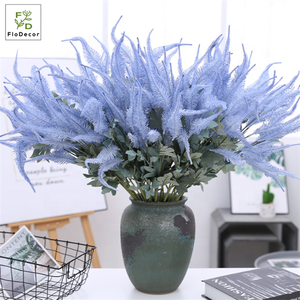 Nouveau Design Artificielle 6 Têtes En Plastique Fleur Jolie Fil Salvia Japonica Astilbe Pour Bleu Thème Fleur De Mariage - Product Image 5