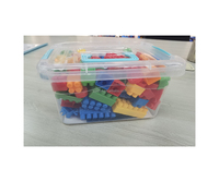2025 pas cher bricolage Puzzle boîte de rangement éducative assemblé 130 pièces blocs de construction en plastique éducatifs pour enfants ensemble de jouets