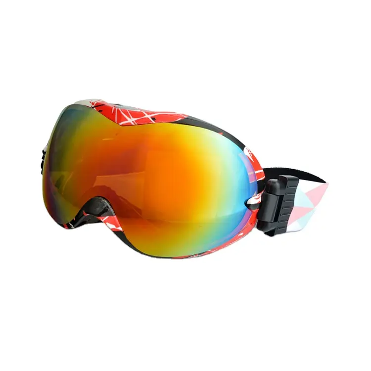 HUBO 155 kadınlar kırmızı moda kar gözlüğü spor ucuz kayak gözlükleri