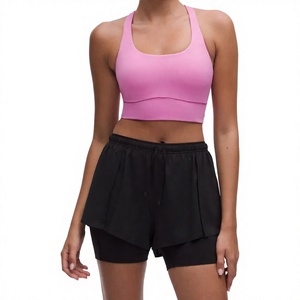 Soutien-gorge de sport pour femme Santish International - Réversible, extensible dans quatre directions, maintien moyen, dos nageur, respirant, séchage rapide - Product Image 1