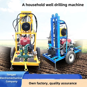 Machine de forage de puits d'eau domestique 200m, mini-foreuse diesel/électrique pour puits profonds - Product Image 6