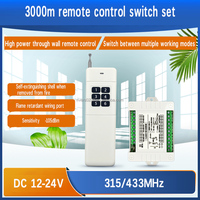 Télécommande sans fil DC12-24V 433mhz rf module émetteur sans fil et récepteur télécommande