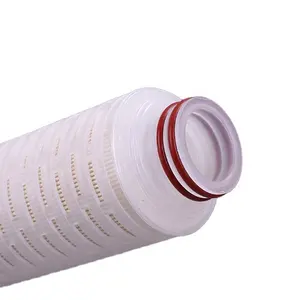 New design hydrophobic PTFE membrane pleated filter element Premium micron filter for gas/exhaust sterile filtration