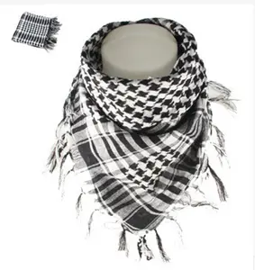 Custom Scarf Shawl Arab Dust-proof Outdoor Windproof Cs Camo Linen Muslim Scarf