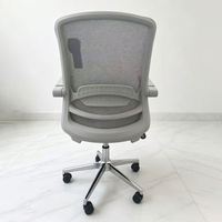 Chaise de bureau ergonomique pivotante à roulettes en maille respirante, vente en gros directe d'usine