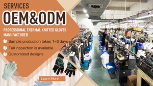 Guanti termici squisiti <span class=keywords><strong>da</strong></span> <span class=keywords><strong>donna</strong></span> invernali e caldi per scaldavivande a maglia guanti lunghi <span class=keywords><strong>senza</strong></span> <span class=keywords><strong>dita</strong></span> con foro per il pollice per il calore esterno - Product Image 4