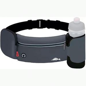 Cinturón Deportivo con Botellas de Agua, Cinturón de Hidratación para Hombre y Mujer, Porta Botellas de Agua, Cinturón con Bolsillo para Correr - Product Image 1
