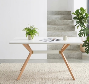 Étagère en métal avec plateau anti-rayures en MDF, pieds à transfert thermique, pieds de nivellement <span class=keywords><strong>pour</strong></span> table de <span class=keywords><strong>salle</strong></span> à <span class=keywords><strong>manger</strong></span>, <span class=keywords><strong>cuisine</strong></span>, bureau - Product Image 5