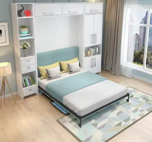 Murphy Wall Bed Hotel Nội Thất Bằng Gỗ MFC/MDF Bed Hotel Bed - Product Image 6