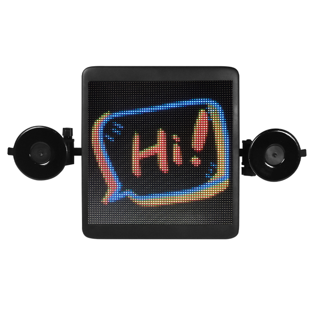 Voice Controlled Programmable Pixel Panel Digital Display Smart Car LED Display