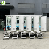 Goeasy 5 Stall  VIP Mobile Luxury Portable Washroom Bathroom Public Toilet Portable Trailer