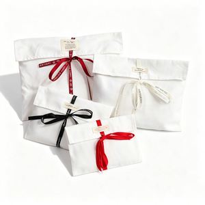 Pochette à cordon en coton biologique, écologique, durable, personnalisable, pour vêtements, chaussures, cadeaux, avec logo imprimé - Product Image 4